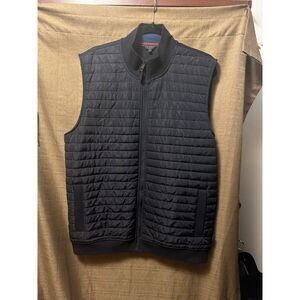 NWOT Ted Baker Men’s Quilted Vest Dark Blue Size 6 Full Zip